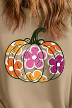 Load image into Gallery viewer, Plus Size Pumpkin Graphic Dropped Shoulder Sweatshirt