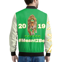 Load image into Gallery viewer, Green with Cream sleeves Bomber Jacket