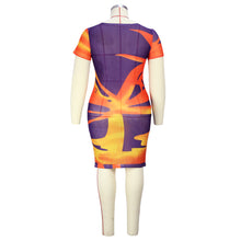 Load image into Gallery viewer, Korean Print Gauze Short Sleeve Dress