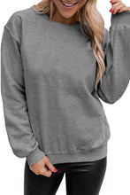Load image into Gallery viewer, Plain Crew Neck Pullover Sweatshirt