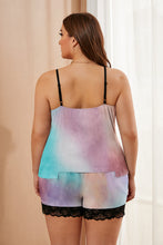 Load image into Gallery viewer, Plus Size Pajamas Set with Lace Trim
