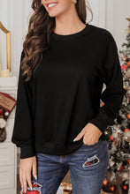 Load image into Gallery viewer, Plain Crew Neck Pullover Sweatshirt