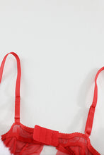 Load image into Gallery viewer, Plus Size Christmas Night Marabou Neckline Babydoll Set