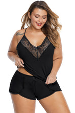Load image into Gallery viewer, Plus Size Pajamas Cami Shorts Set
