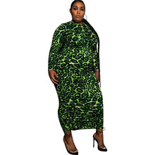 Load image into Gallery viewer, Printed Hooded Long-sleeved Dress