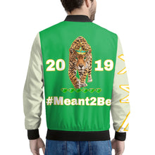 Load image into Gallery viewer, Green with Cream sleeves Bomber Jacket
