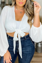 Load image into Gallery viewer, Plus Size Balloon Sleeve Wrap Top

