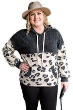 Load image into Gallery viewer, Colorblock Pockets Plus Size Hoodie
