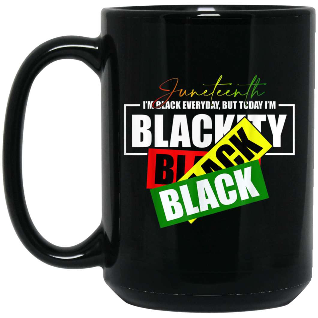 Blk everyday 15 oz. Black Mug