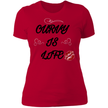 Load image into Gallery viewer, Curvy is life Ladies&#39; Boyfriend T-Shirt

