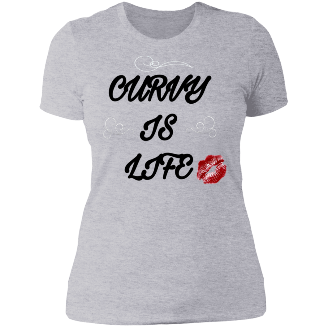 Curvy is life Ladies' Boyfriend T-Shirt
